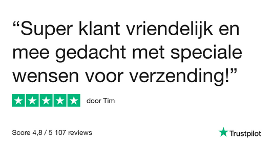 Super klant vriendelijk en mee gedacht…